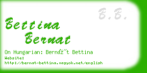 bettina bernat business card